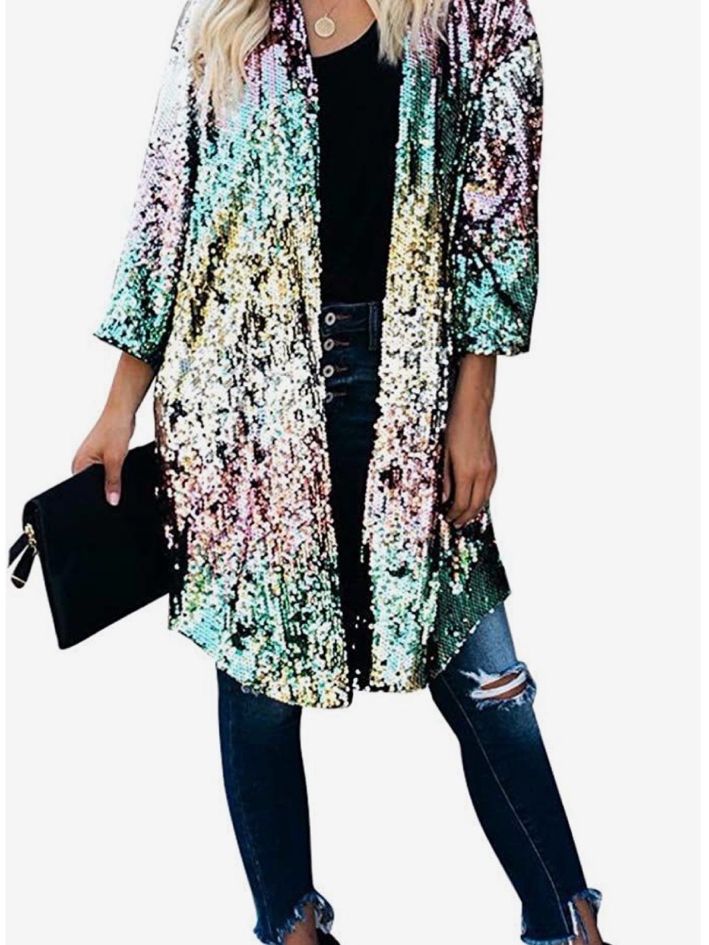 Sequin Multicolor Cardigan